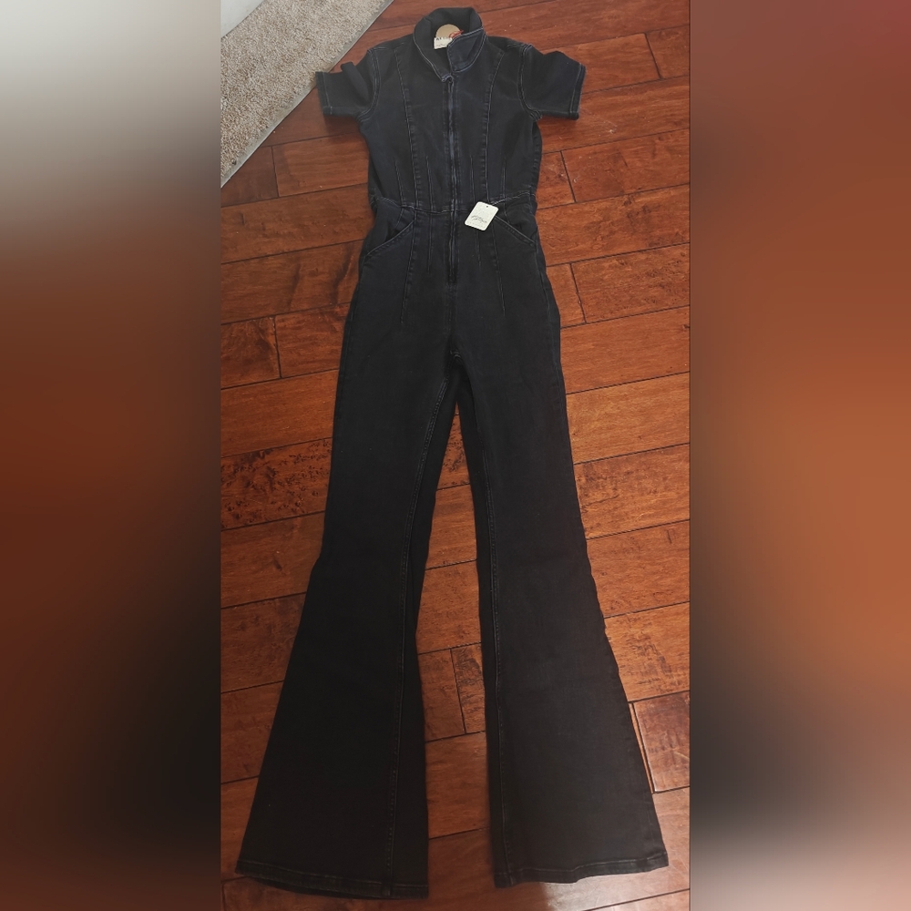 High-Waisted Black Jeans